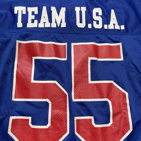 Vintage Champion Team USA #55 BLANK Jersey Men’s Size Large 100% Nylon - Picture 3 of 10